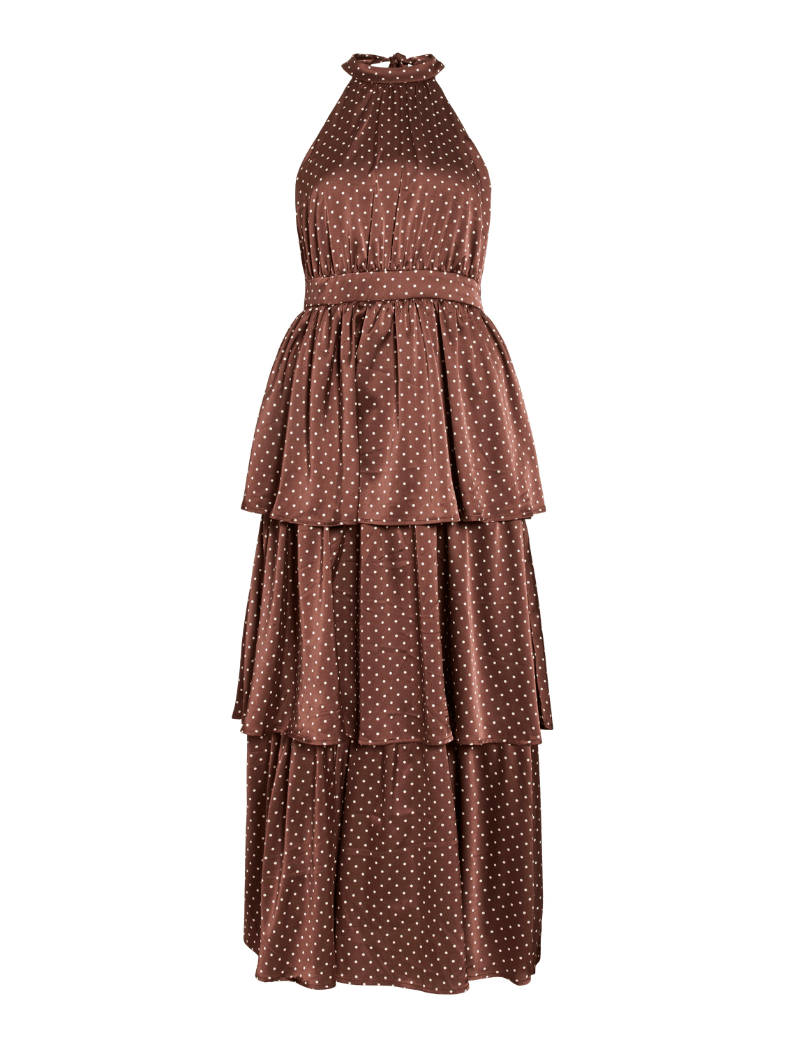 VIKIMMIE Long Dress - Shaved Chocolate - VERO MODA & VILA Bergvik
